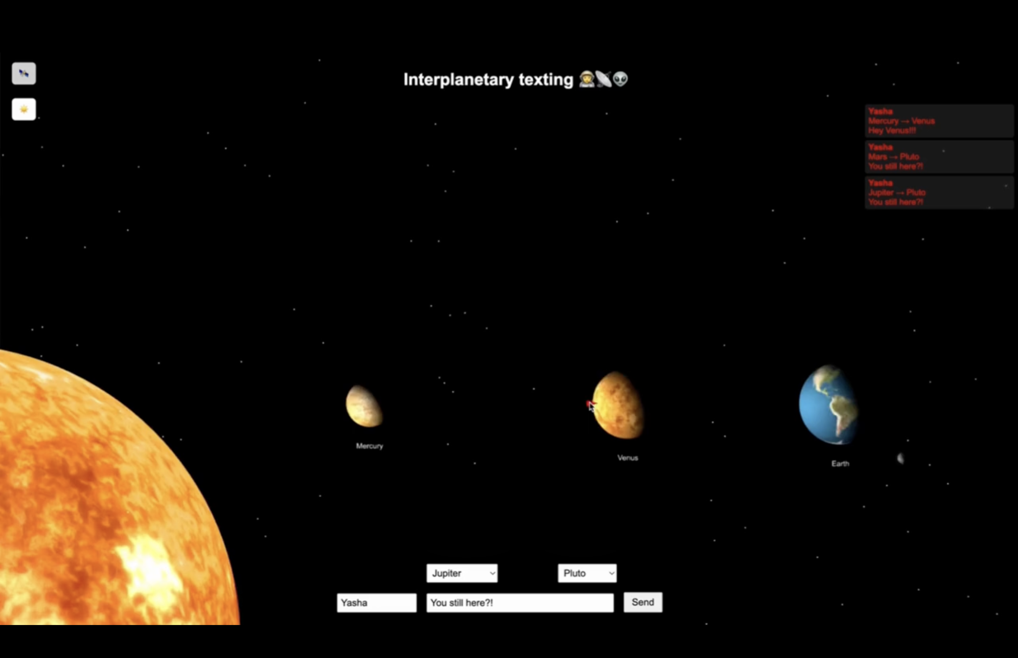 Interplanetary Texting 2025